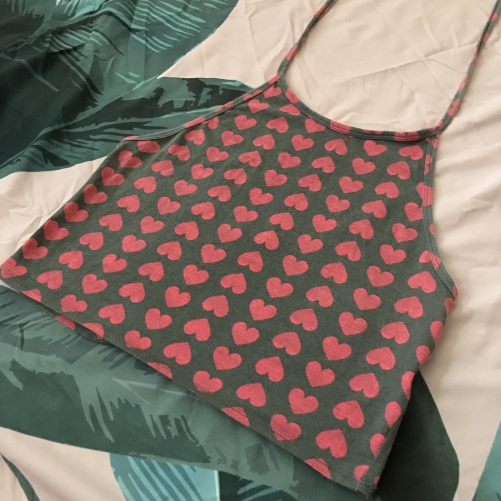 a cropped halter top